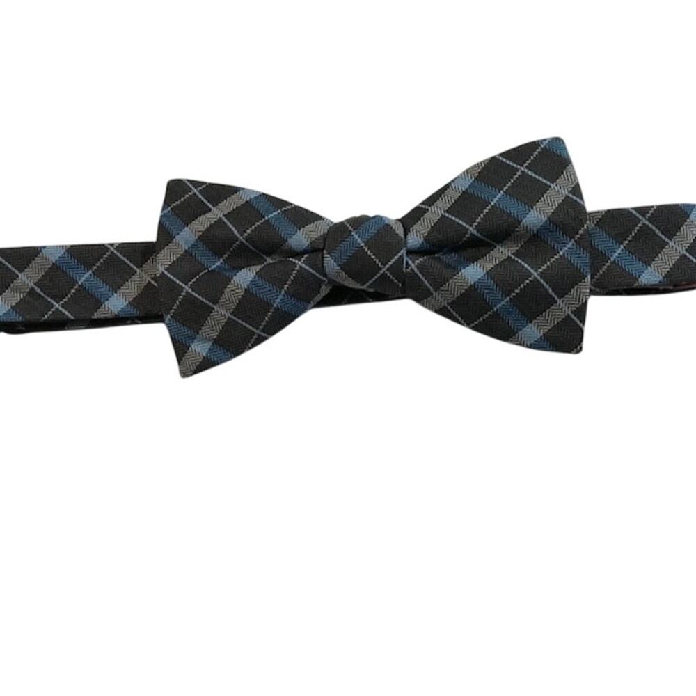Penguin Men's Blue/Black Silk Self Bowtie